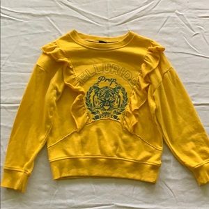 Yellow Target Sweater. Girls Youth Medium